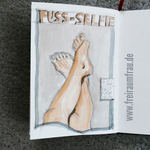 Fuss-Selfie