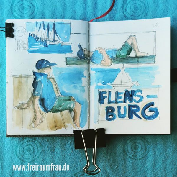 Flensburg, aufs Wasser gucken