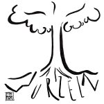 Zeichnung Baum mit Wurzeln
